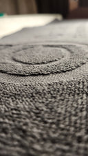 Goldeneye Grå handduk, woven-in logo, 70x20 cm